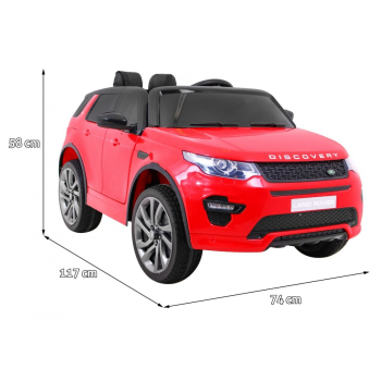 Land Rover Discovery dla dzieci Czerwony SUV + Pilot